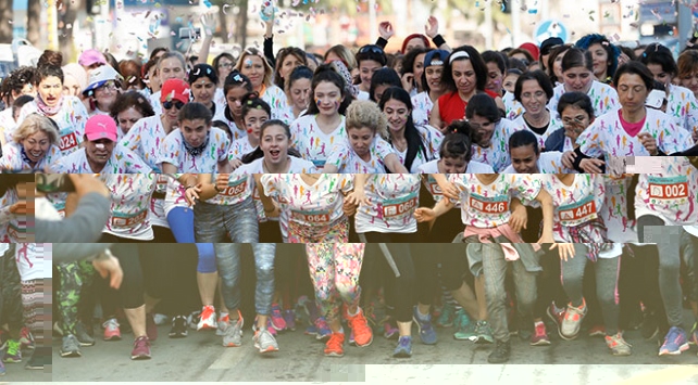 Kadına şiddet “Renkli Kadınlar Koşusu” ile protesto edildi