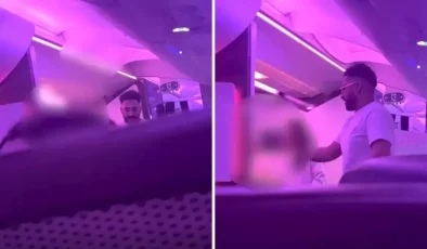 Erkek yolcudan kendisini uyaran kadın hostese iğrenç tehdit: Sana tecavüz edeceğim