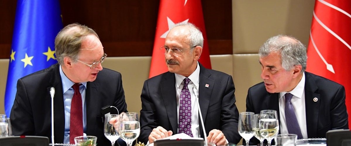 CHP Genel Başkanı Kılıçdaroğlu AB ülkeleri büyükelçileriyle buluştu