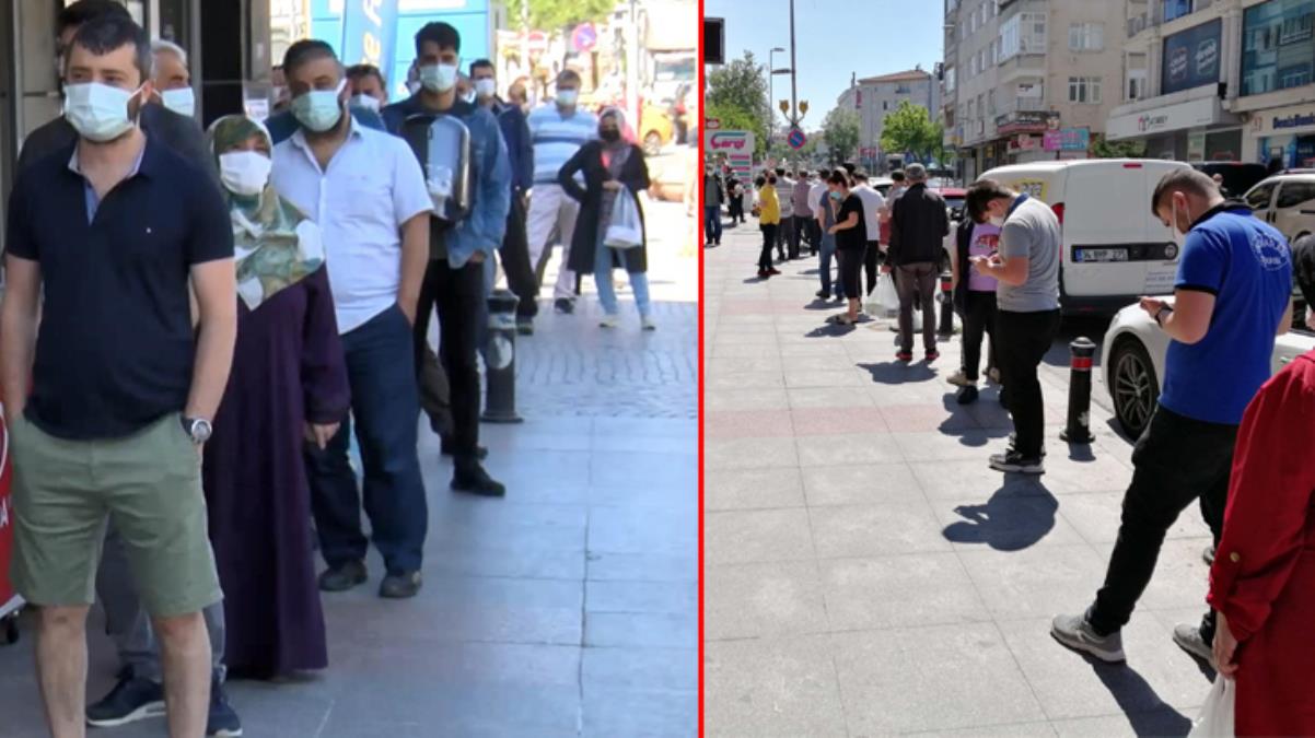 Görüntüler bugün kaydedildi! İstanbullular sıcak ekmek için uzun kuyruklar oluşturdu