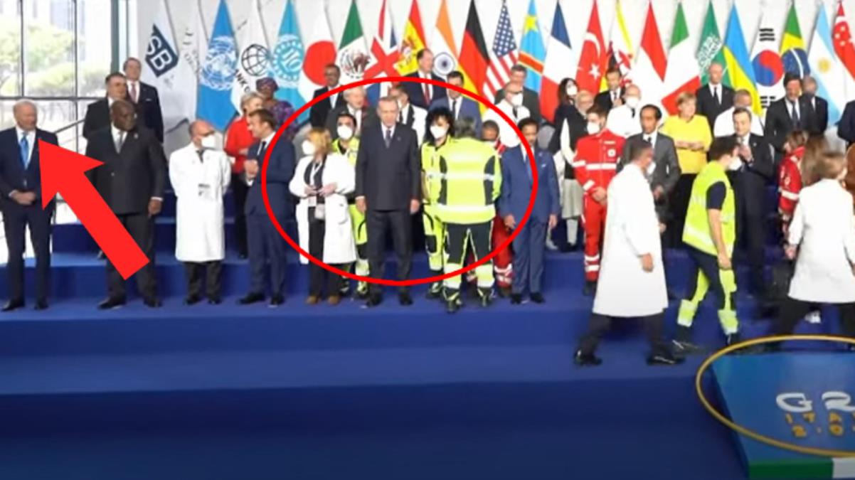 G20 Liderler Zirvesi’nde aile fotoğrafı çekimine Cumhurbaşkanı Erdoğan’a gösterilen ilgi damga vurdu