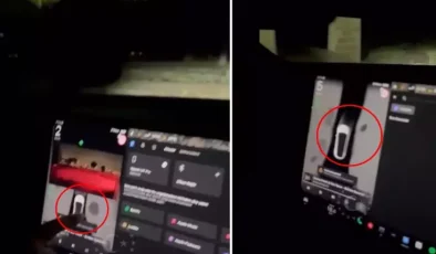 Tesla model aracıyla mezarlığa giren Türk vatandaşı, ekranda beliren uyarıyla şoke oldu