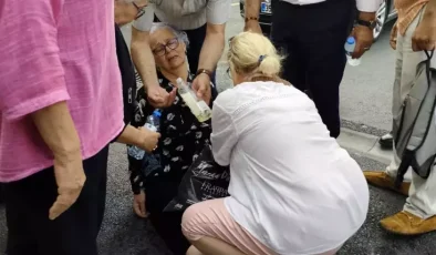 Tutuklu CHP’li başkanın annesi hastane önünde fenalık geçirdi
