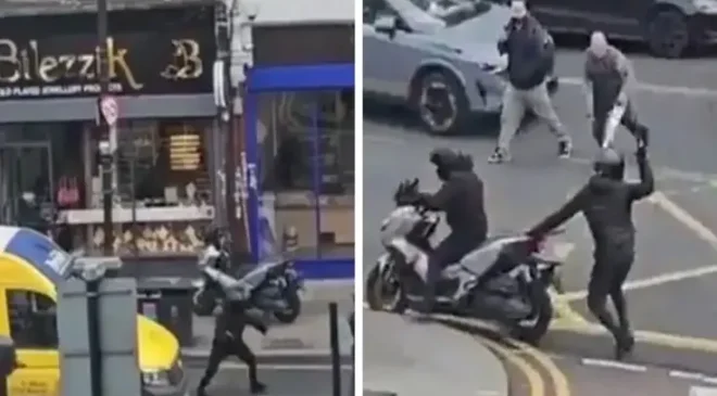 Londra’da Türk kuyumcu dükkanı palalı hırsızlar tarafından soyuldu